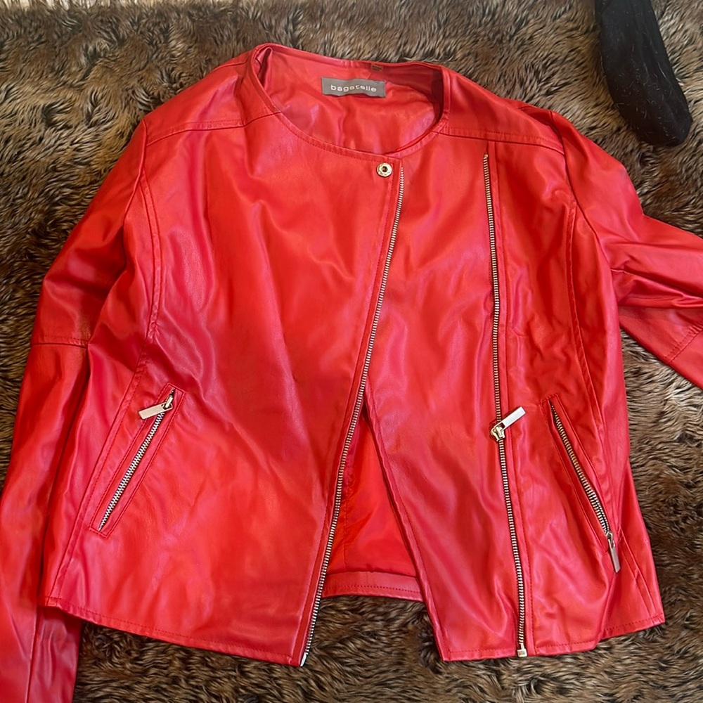 BAGATELLE red leather jacket